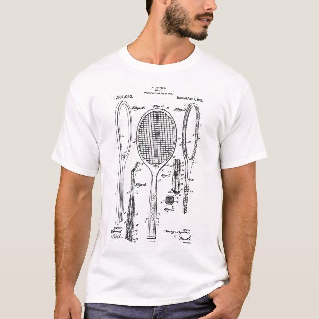 T-shirt Raquette de tennis (Devant)