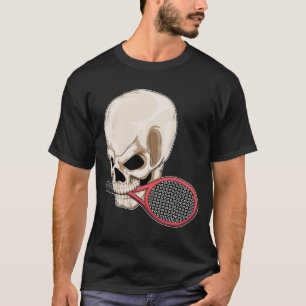 T-shirt Raquette de tennis de crâne