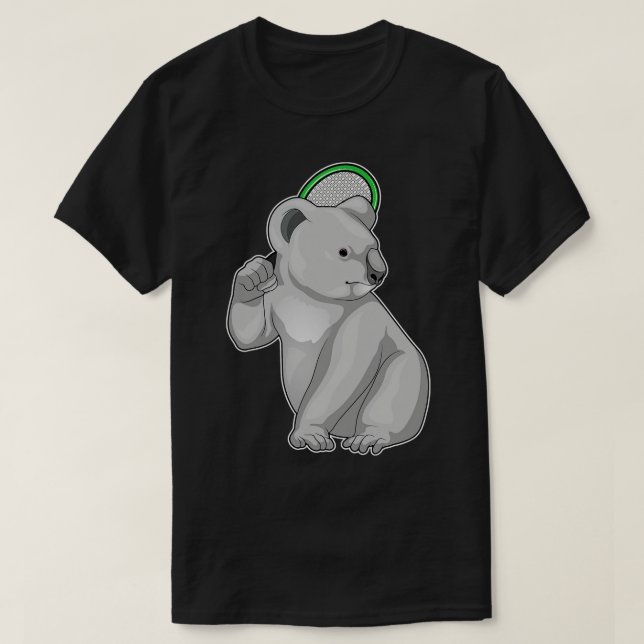 T-shirt Raquette de tennis Koala (Design devant)