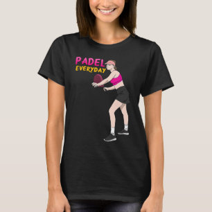 T-shirt Raquette de tennis Padel Reine Princesse revers