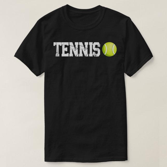 T-shirt Raquette d'entraîneur sportif de tennis (Design devant)