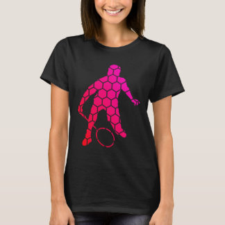 T-shirt Raquette Femmes Hommes Badminton Volant