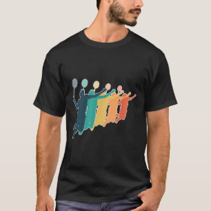 T-shirt Raquette rétro de Badminton