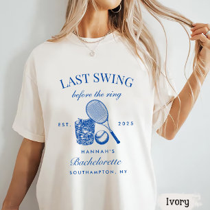 T-shirt Raquette Rose Dernier Balancement Avant Le Tennis