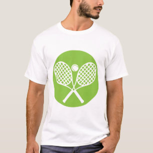 T-shirt raquette tennis racket balle logo1