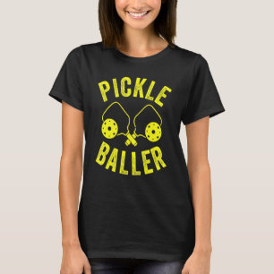T-shirt Raquettes de Pickle Baller Rétro Vintage Pickleba