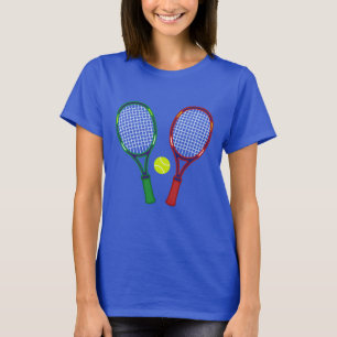 T-shirt Raquettes de tennis et balle