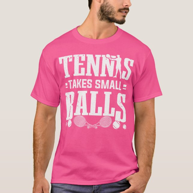 T-shirt Raquettes De Tennis Tennis Prend Des Petites Boule (Devant)