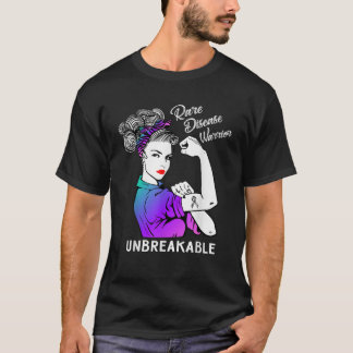 T-shirt Rare Maladie Guerrier Indestructible Cadeau de sen