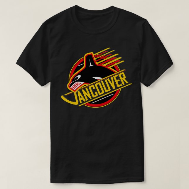 T-shirt RARE Vancouver Hockey Retro Canucks (Design devant)