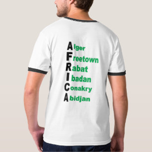T-shirt ras de cou dos homme TOURISME  AFRIQUE