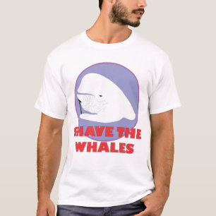T-shirt Rasez la chemise de baleines
