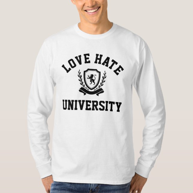 T-Shirt rasgade Love/Hate University (Devant)