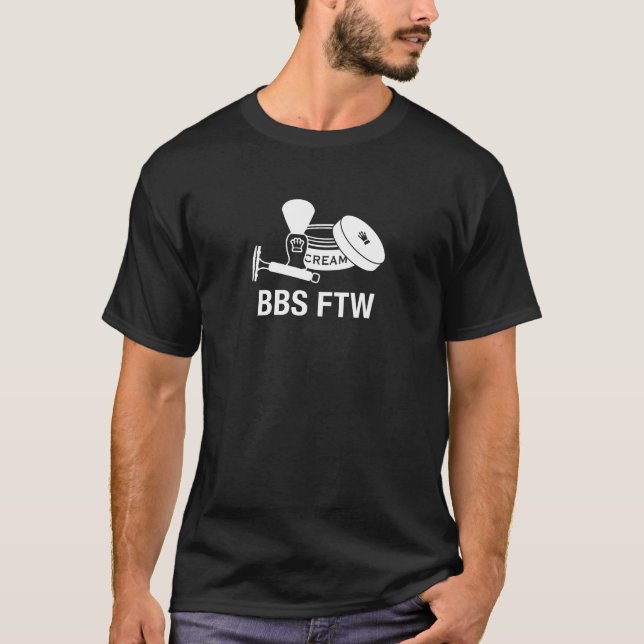 T-shirt Rasoir de sécurité de BBS FTW - pièce en t foncée (Devant)