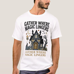 T-shirt Rassemblement de maison hantée Halloween