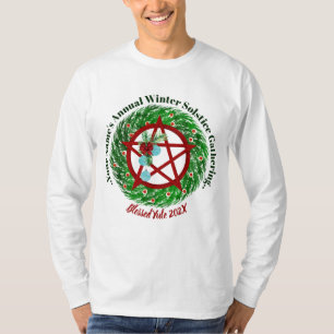 T-shirt Rassemblement de solstice d'hiver Yule Pentacle Wr
