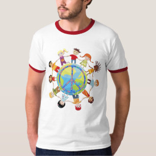 T-shirt Rassemblement d'enfants autour du monde pour la