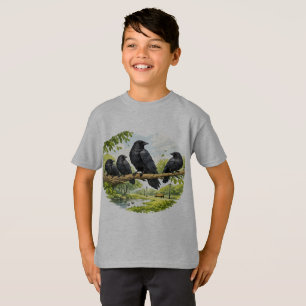 T-shirt Rassemblement silencieux – Corbeaux sur une branch