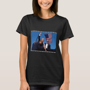 T-shirt Rassemblement Tirant Trump Tirant Sur L'Ination De