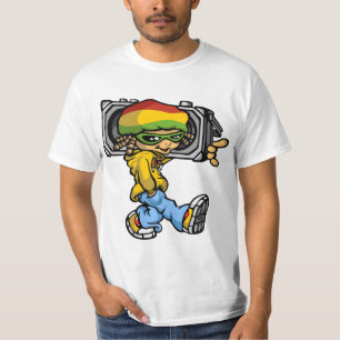 T-shirt Rasta boy with radio