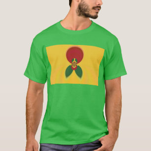 T-shirt Rasta Colours Art Abstrait Imprimer
