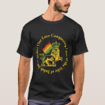 T-shirt Rasta Conquering Lion<br><div class="desc">Conquérante Lion de la tribu de Judah Lion Design sur différents styles de t-shirts noirs. Rastagearshop,  reggae de qualité et articles jamaïcains.</div>