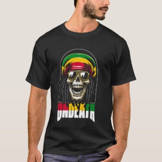 T-shirt Rasta de crâne de reggae - Rastafarian Rastafari U