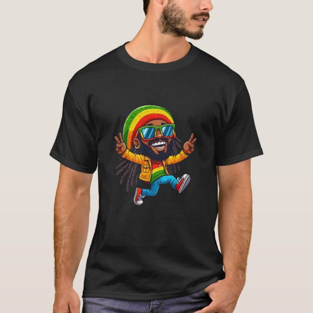 T-shirt Rasta Jamaïcain (Devant)
