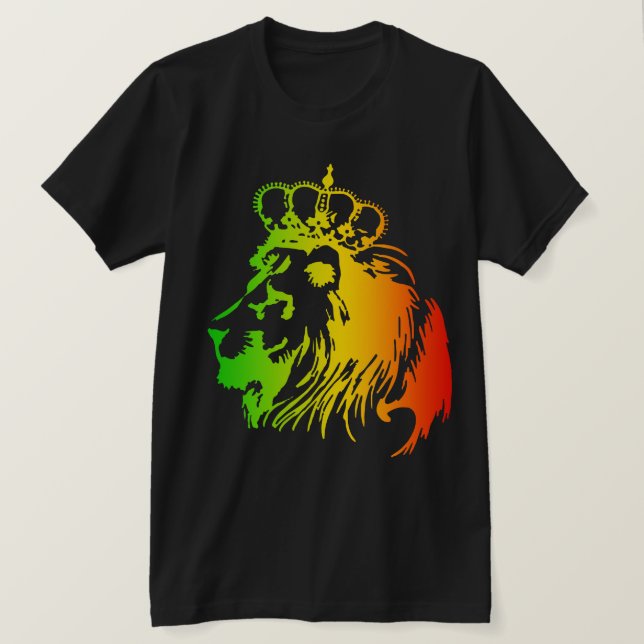 T-shirt Rasta - Lion conquérant de Juda (Design devant)