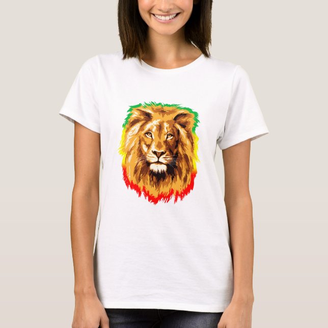 T-shirt Rasta Lion de Juda (Devant)