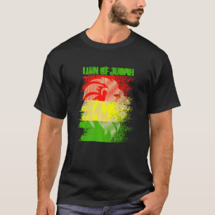 T-shirt Rasta Lion de Juda Reggae Roots Jamaïque Rasta Reg