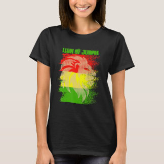 T-shirt Rasta Lion De Judah Racines De Reggae Jamaïque Ras