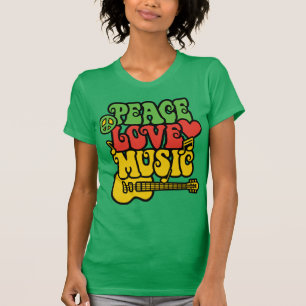 T-shirt Rasta Peace Love and Music