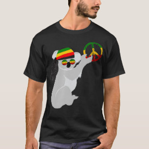 T-shirt Rasta Reggae Koala Hippie Eucalyptus Bear Rastafar