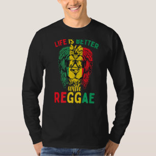 T-shirt Rasta Reggae Lion Sunglass Rastafarian Reggae