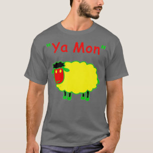 T-shirt Rasta Sheep Ya Mon Funny