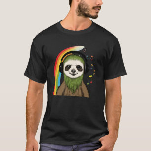 T-shirt Rasta Sloth Stylish Rastafari Reggae & Jamaïque Vi