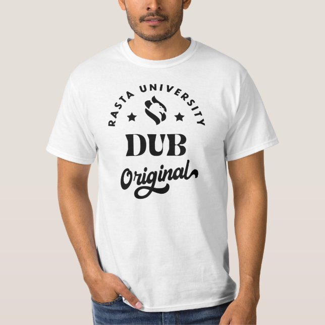 T-shirt Rasta University Dub Reggae d'origine (Devant)