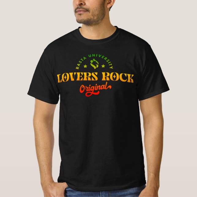 T-shirt Rasta University Lovers Rock Original Rasta Reggae (Devant)