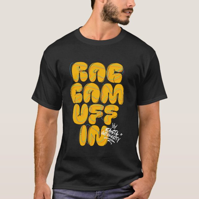 T-shirt Rasta University Raggamuffin Graffiti Style Reggae (Devant)