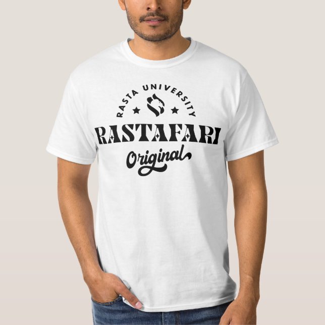 T-shirt Rasta University Rastafari Reggae d'origine (Devant)