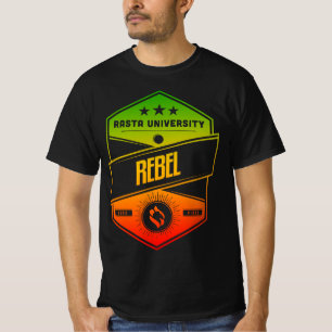 T-shirt Rasta University Rebel Good Vibes Rasta Reggae