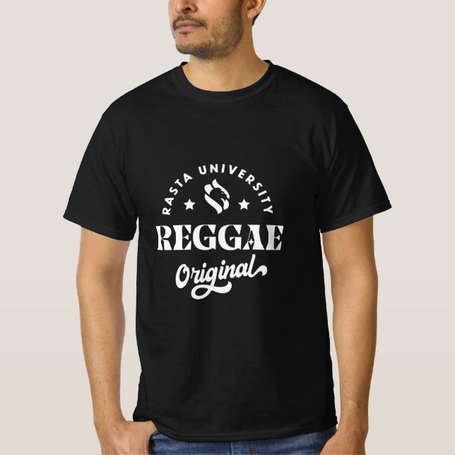 T-shirt Rasta University Reggae Original Reggae (Devant)