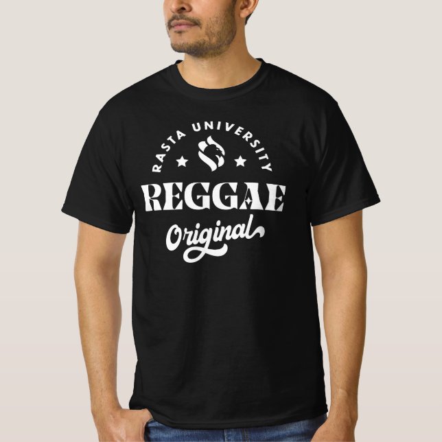 T-shirt Rasta University Reggae Original Reggae (Devant)