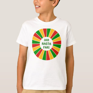 T-shirt RASTAFARI FLAG BOUTON RAYS + votre signe ou votre 