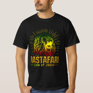 T-shirt Rastafari Lion De Juda - Jah Him Reggae Musique