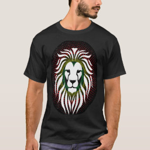 T-shirt Rastafari Tête Lion Jamaïque Souvenir Rasta Roots 