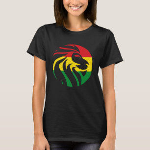 T-shirt Rastafari Tête Lion Jamaïque Souvenir Rasta Roots