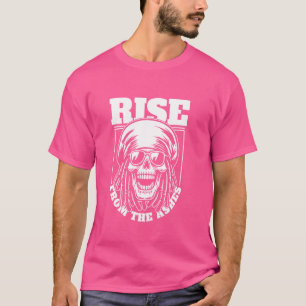 T-shirt Rastafarian au crâne de reggae - Musique Rastafari