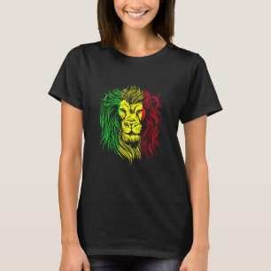 T-shirt Rastafarian Lion Mandala Reggae Music Jamaïque Ras